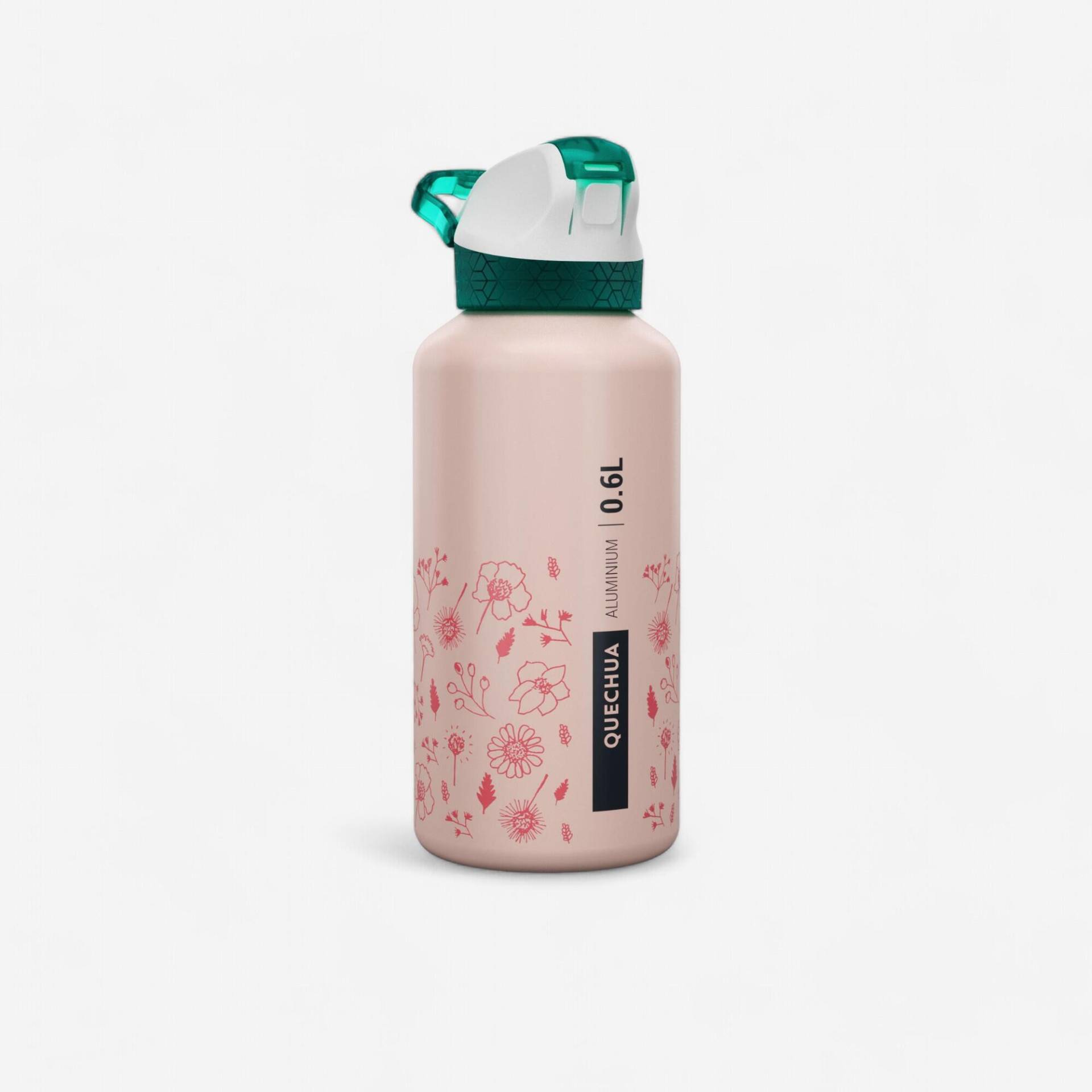 Trinkflasche 0.6 l Kinder Aluminium mit Schnellverschluss und Trinkhalm Wandern Trinkflasche 0.6 l Kinder Aluminium mit Schnellverschluss und Trinkhalm Wandern von QUECHUA