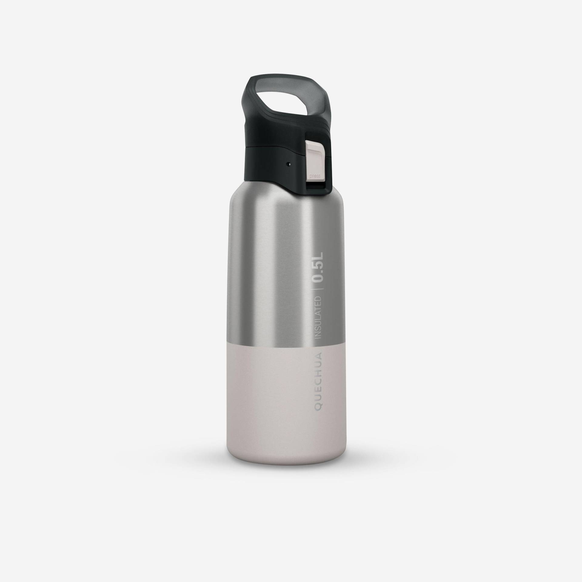 Trinkflasche 0,5 l Isolierflasche Edelstahl - MH500 weiss von QUECHUA