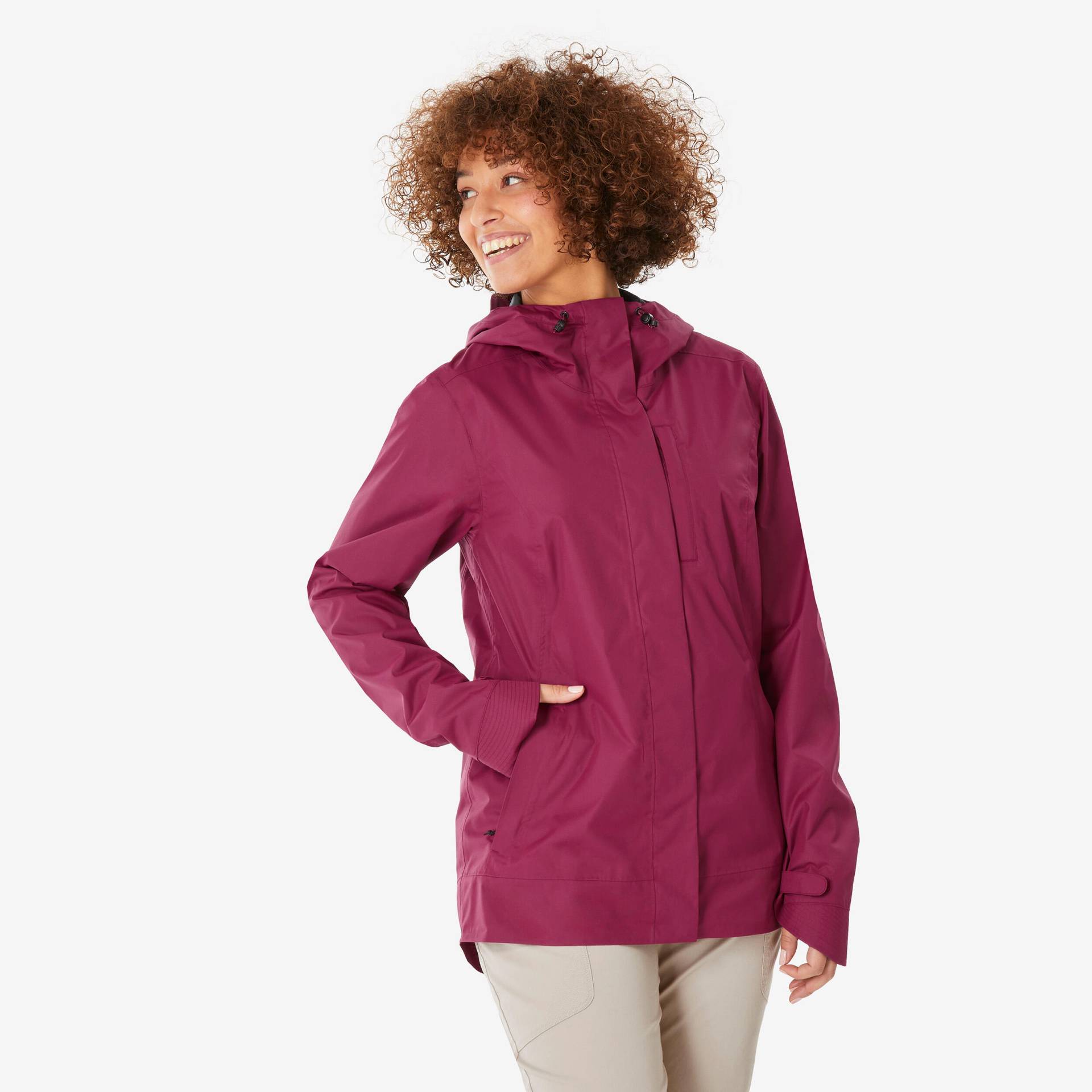 Wanderjacke Damen wasserdicht - NH500 violett Wanderjacke Damen wasserdicht - NH500 violett von QUECHUA
