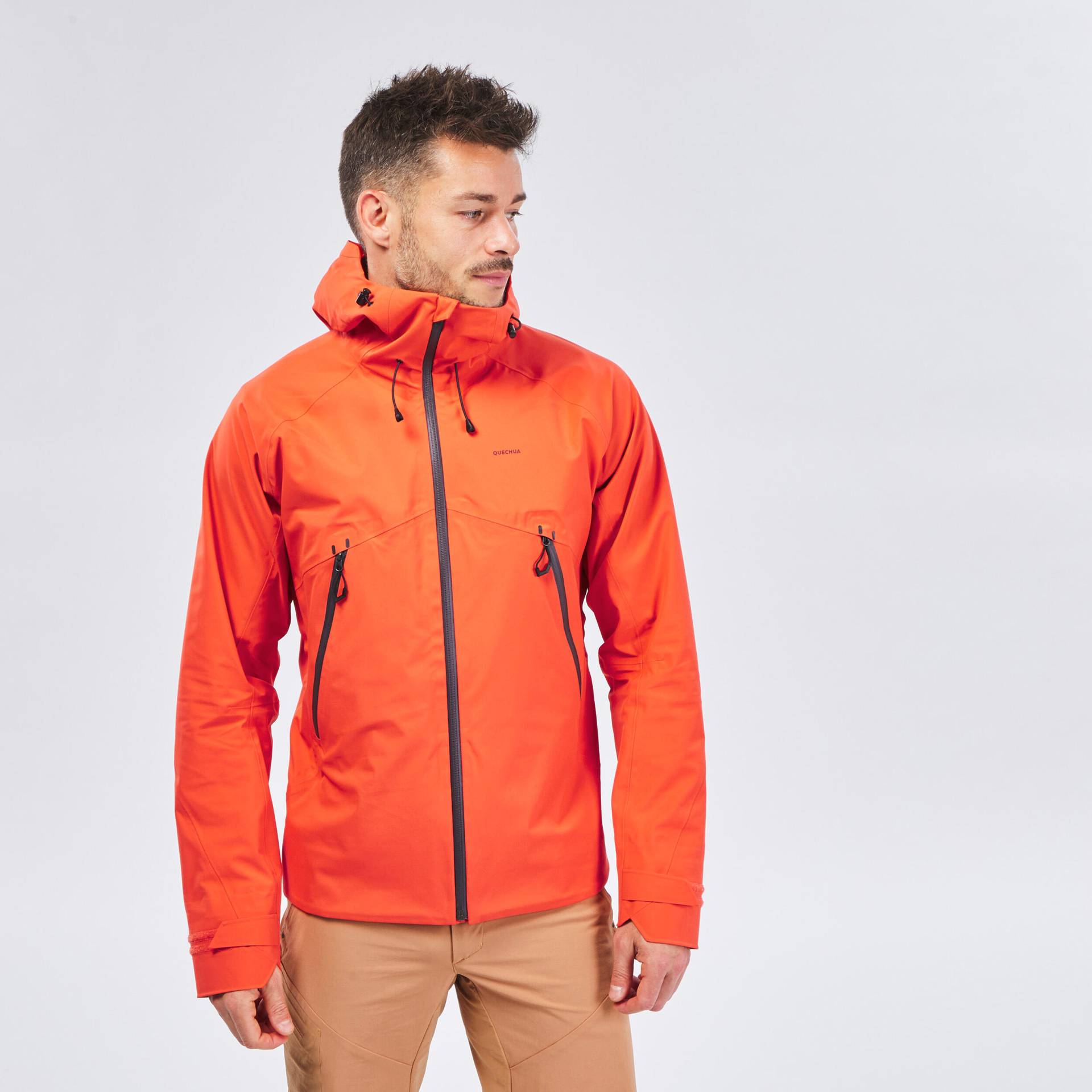 Wanderjacke Herren wasserdicht - MH500 orange Wanderjacke Herren wasserdicht - MH500 orange von QUECHUA