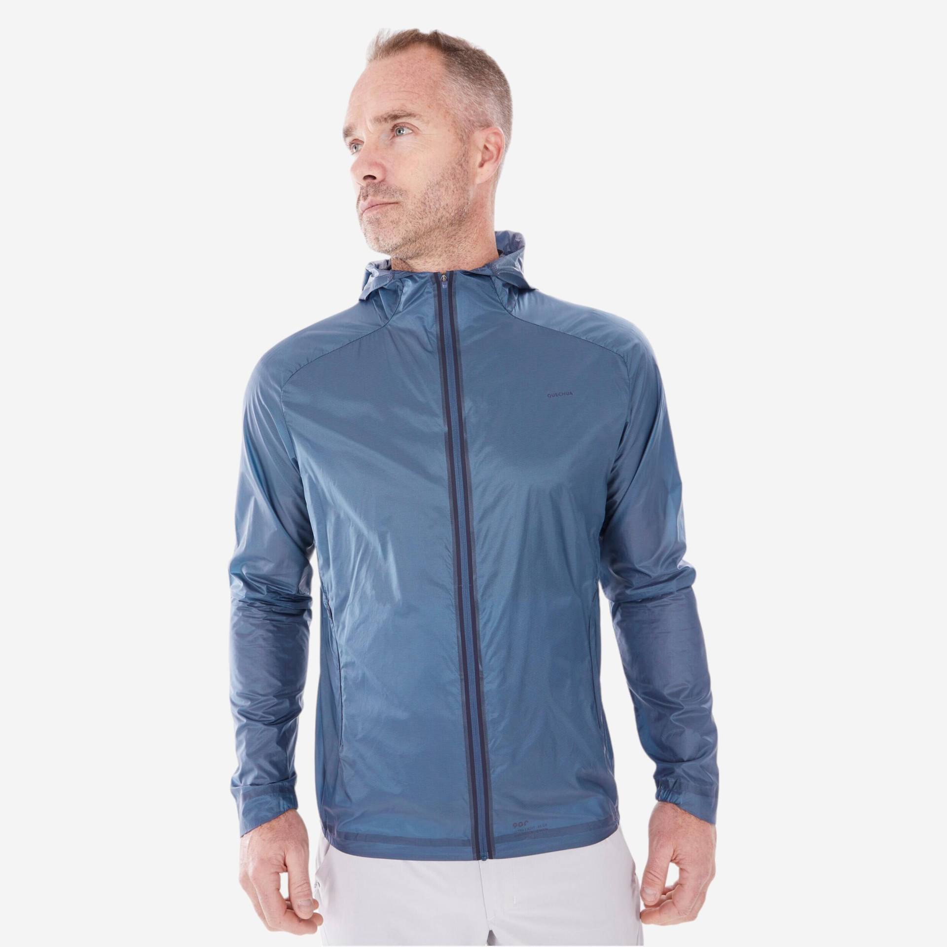 Wanderjacke Herren winddicht leicht - MH900 blau von QUECHUA