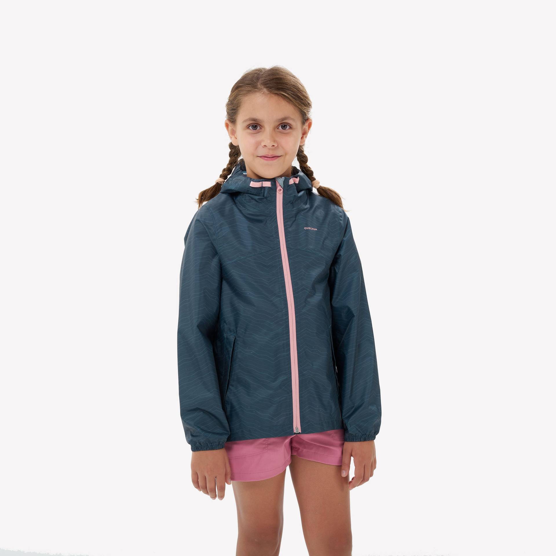 Wanderjacke Kinder Gr. 122–170 wasserdicht Wandern - MH100 Zip dunkelgrün Wanderjacke Kinder Gr. 122–170 wasserdicht Wandern - MH100 Zip dunkelgrün von QUECHUA