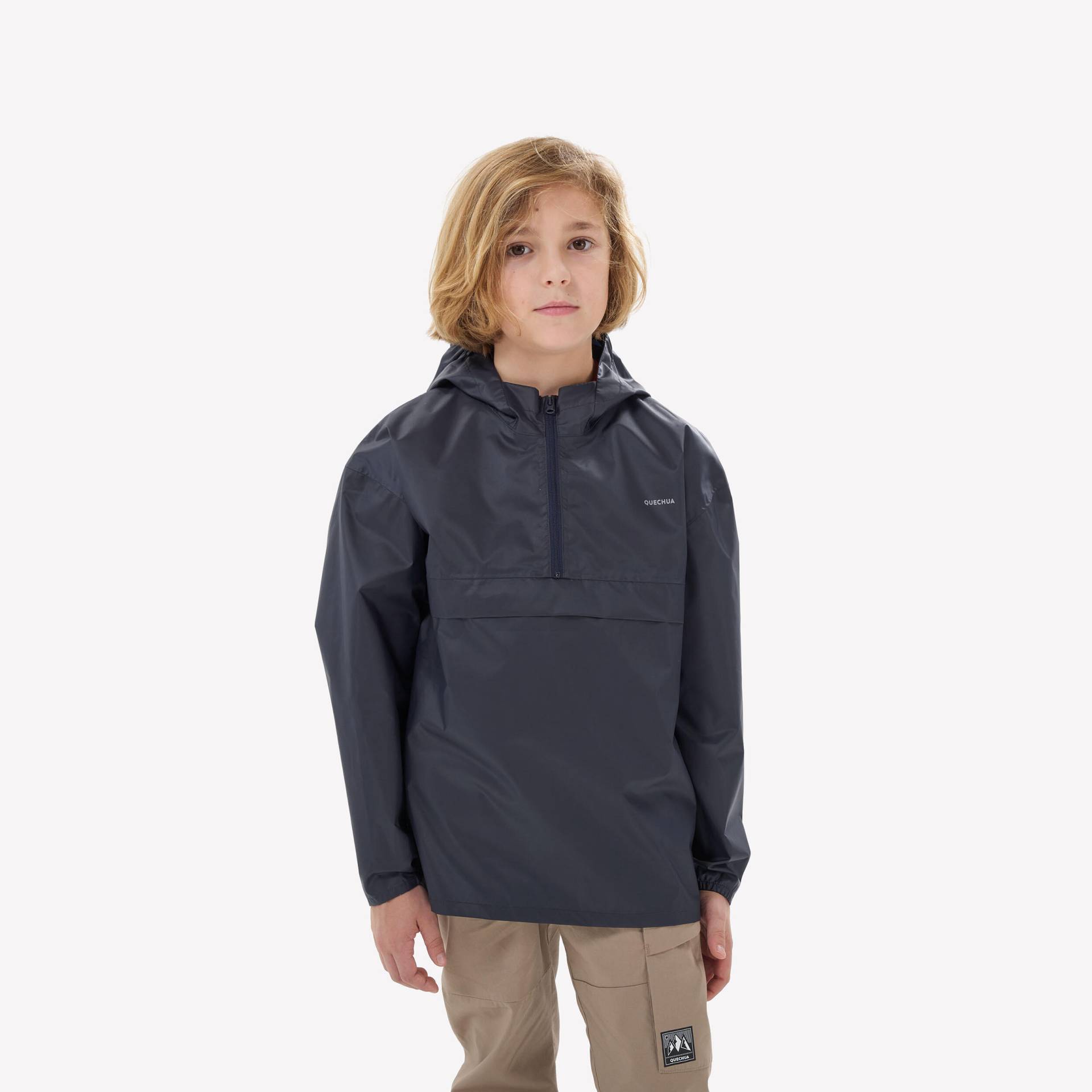 Wanderjacke Kinder Gr.122–170 wasserdicht - MH100 TW blau von QUECHUA