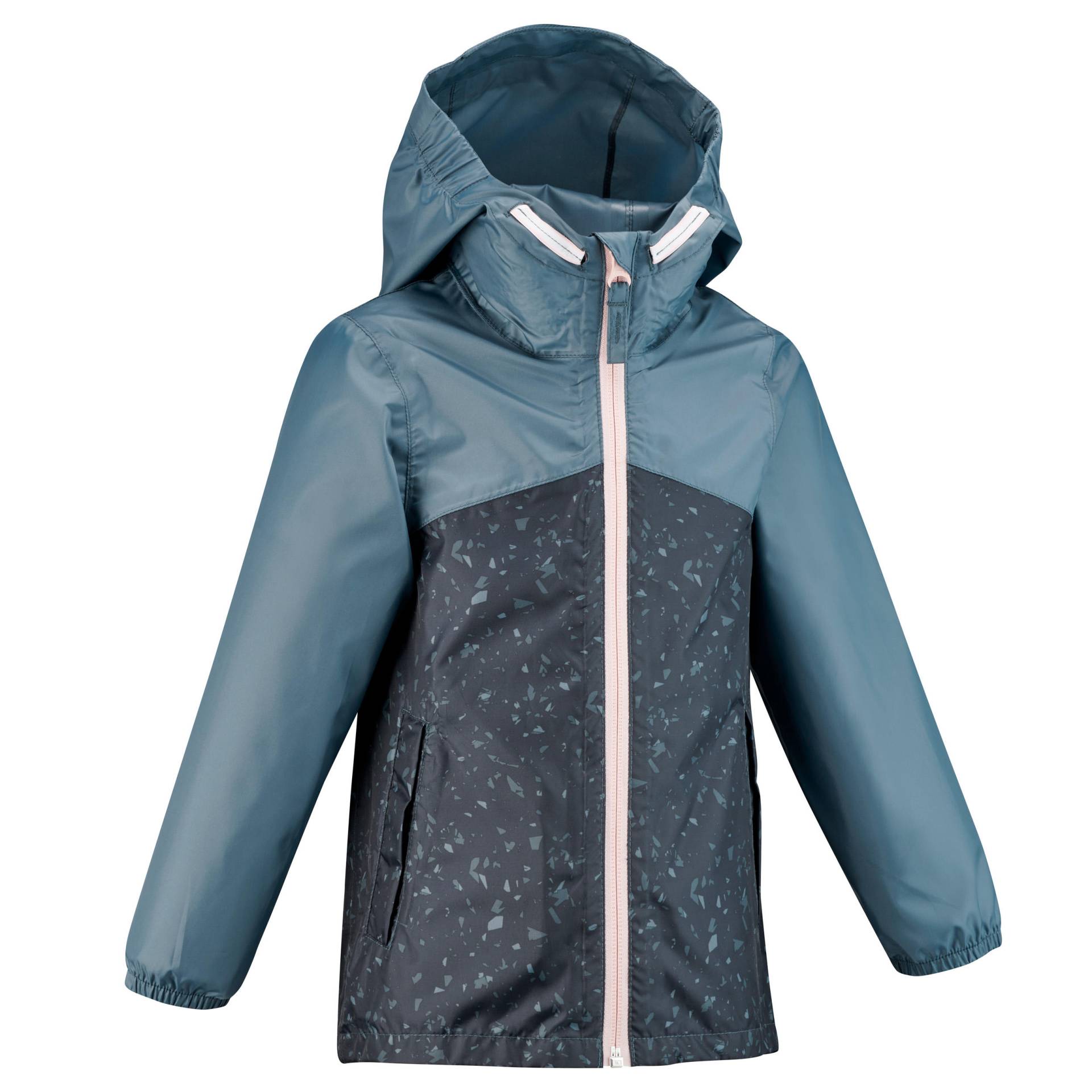 Wanderjacke Kleinkinder Grösse 92–116 wasserdicht - MH100 Zip von QUECHUA