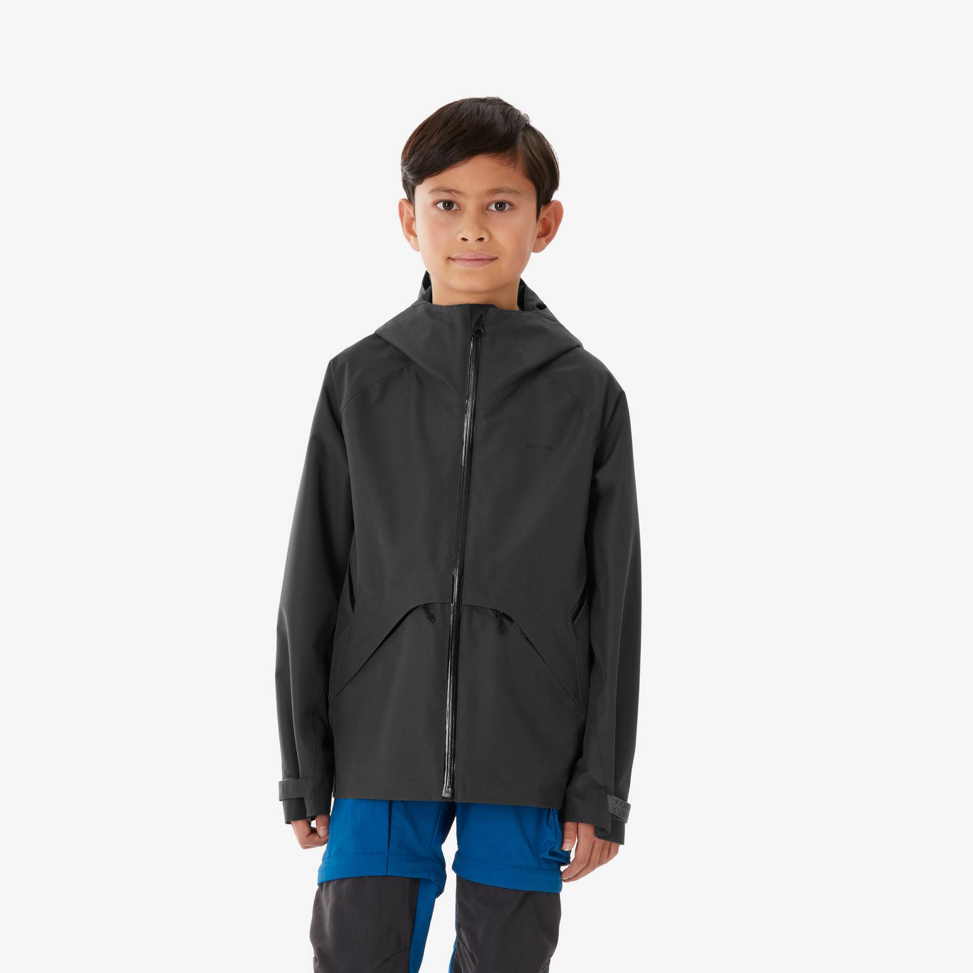 Wanderjacke MH900 Kinder wasserdicht Gr. 122–170 schwarz Wanderjacke MH900 Kinder wasserdicht Gr. 122–170 schwarz von QUECHUA