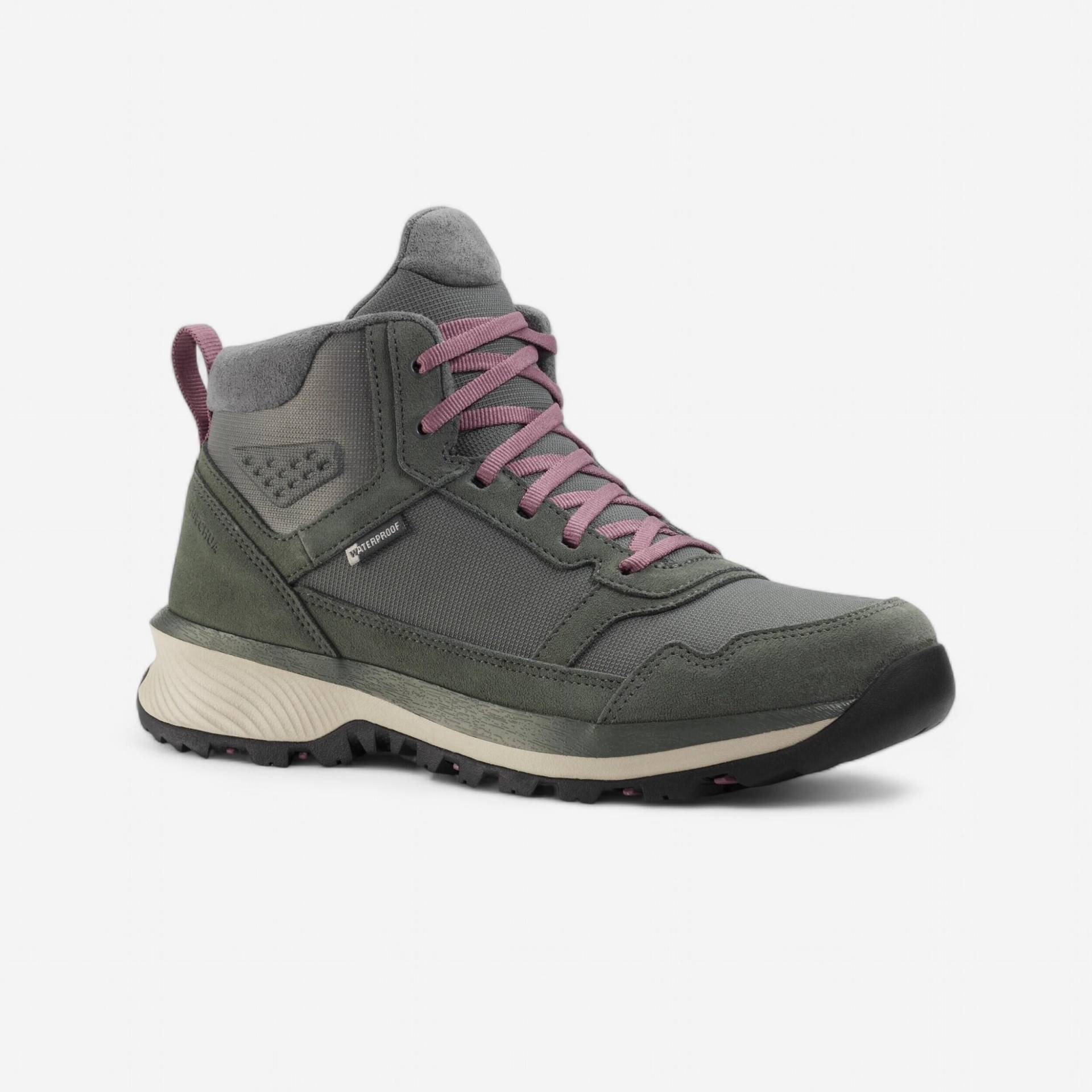 Wanderschuhe Damen halbhoch Leder wasserdicht Wandern - NH500 Wanderschuhe Damen halbhoch Leder wasserdicht Wandern - NH500 von QUECHUA