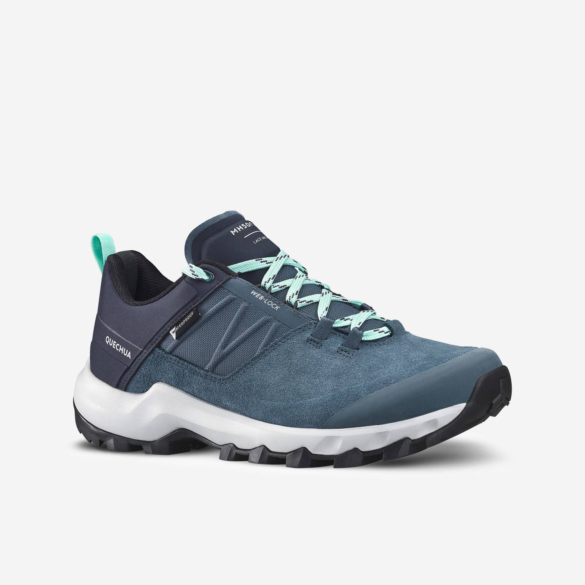 Wanderschuhe Damen wasserdicht Bergwandern - MH500 blau Wanderschuhe Damen wasserdicht Bergwandern - MH500 blau von QUECHUA
