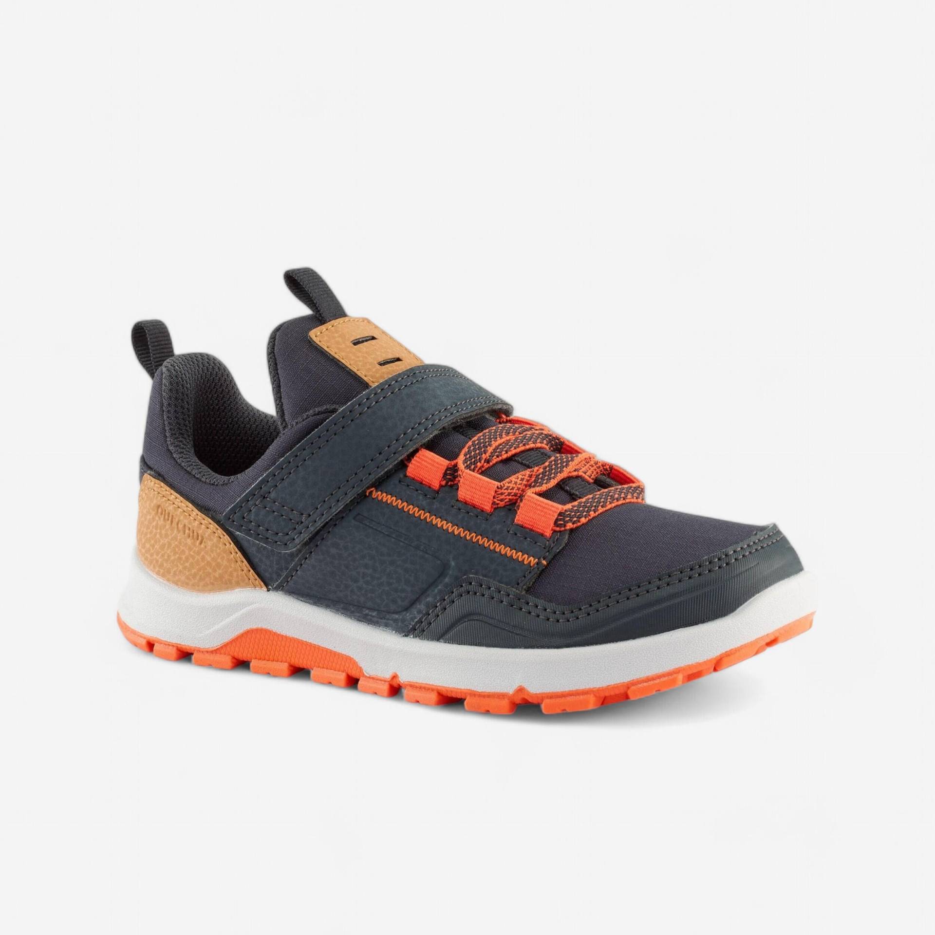 Wanderschuhe Kinder Gr. 28–34 niedrig Klettverschluss - NH500 blau/orange Wanderschuhe Kinder Gr. 28–34 niedrig Klettverschluss - NH500 blau/orange von QUECHUA
