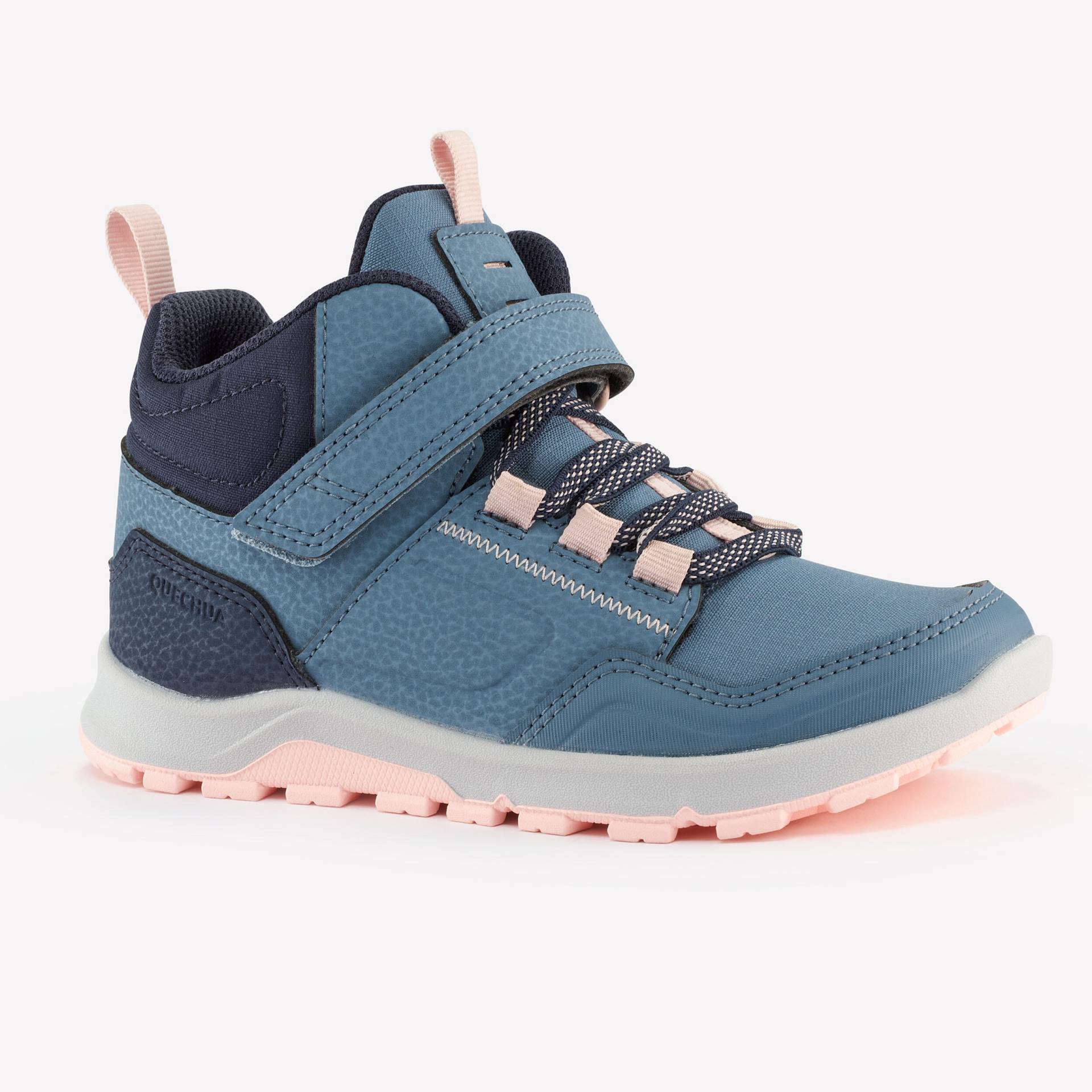 Wanderschuhe Kinder Grösse 28–34 halbhoch Klettverschluss - NH500 blau Wanderschuhe Kinder Grösse 28–34 halbhoch Klettverschluss - NH500 blau von QUECHUA