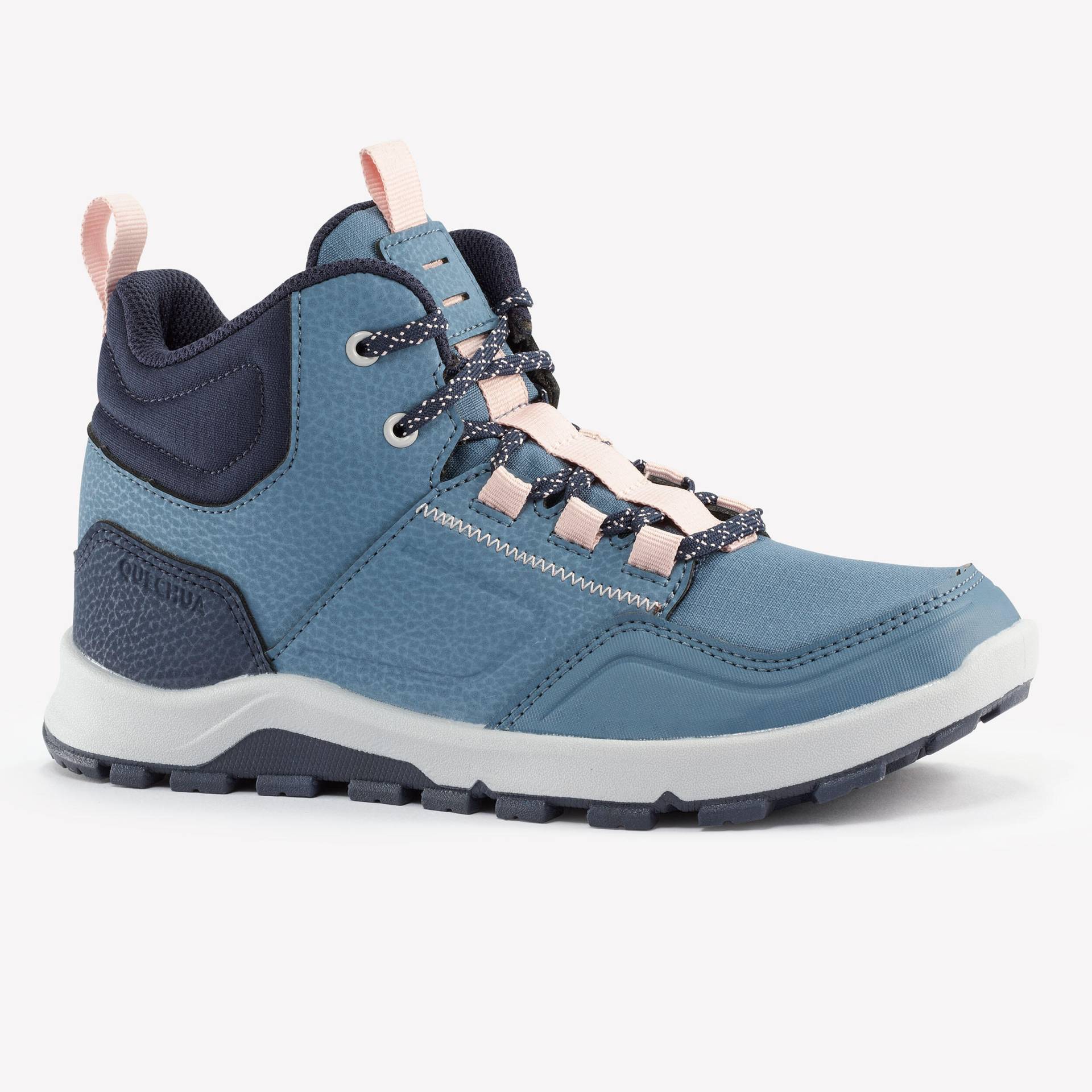 Wanderschuhe Kinder Grösse 35–38 halbhoch - NH500 blau von QUECHUA