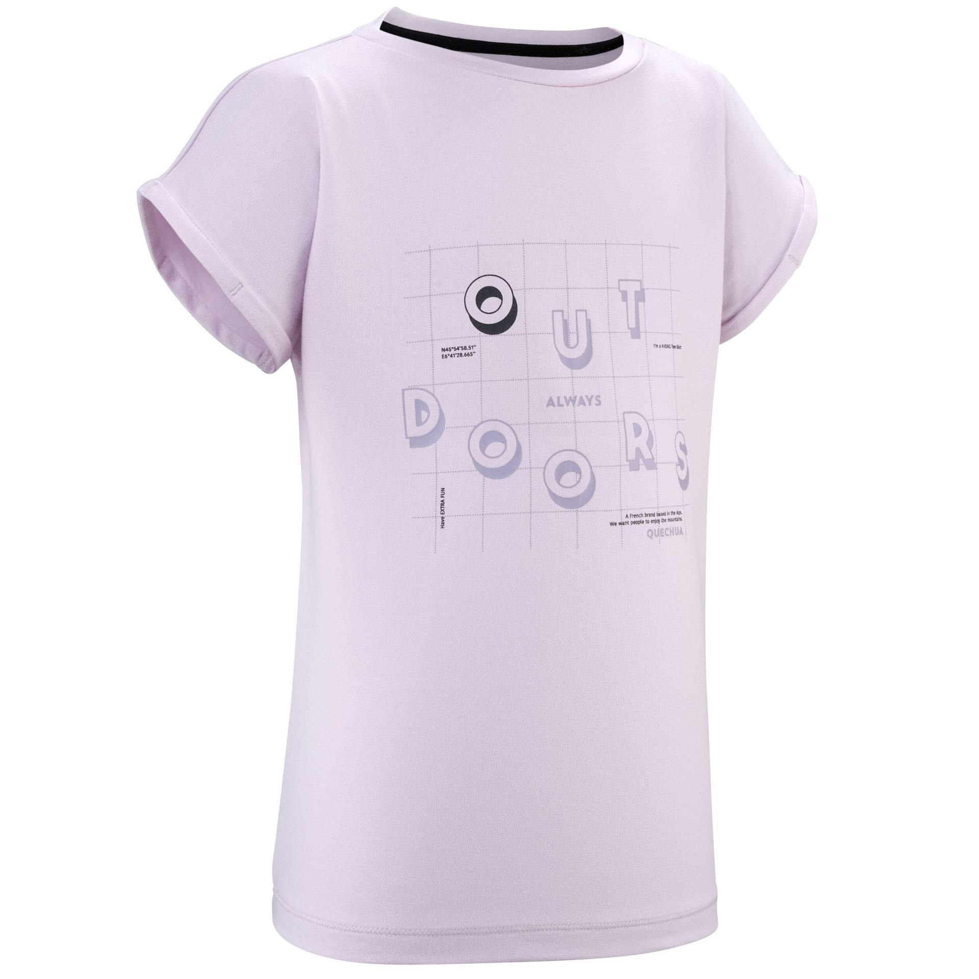 T-Shirt Kinder - MH100 violett von QUECHUA