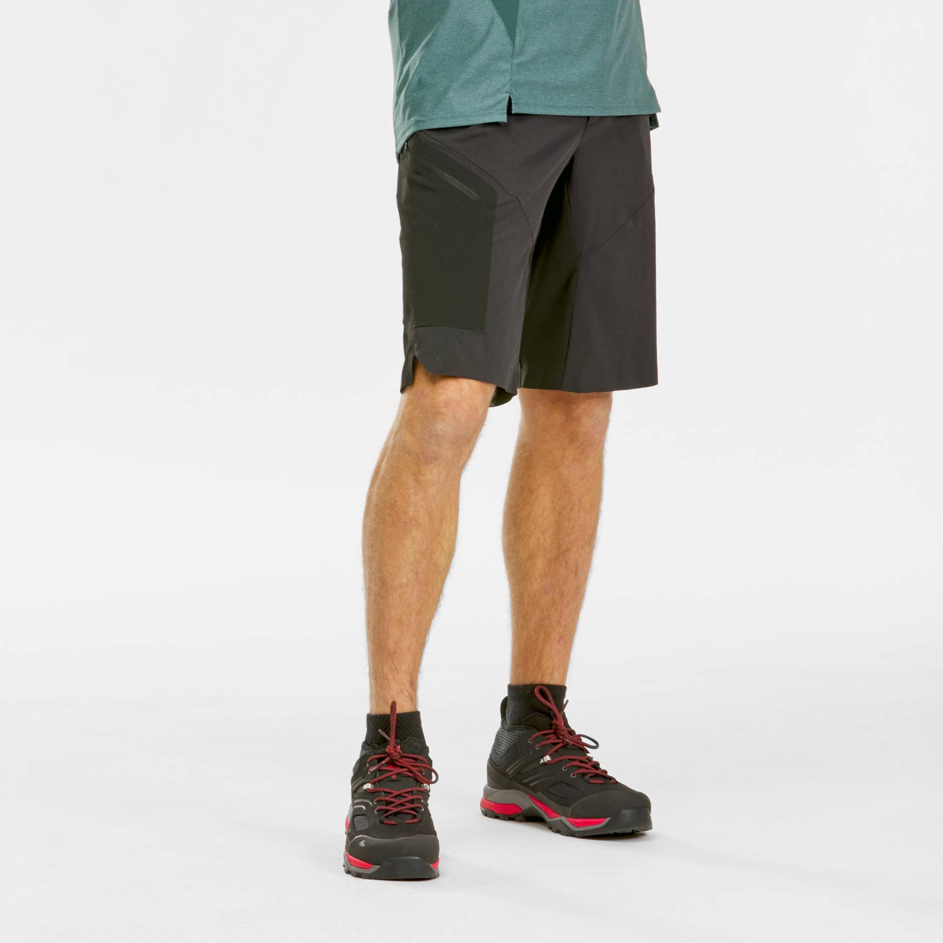 Wandershorts Herren lang - MH500 schwarz von QUECHUA