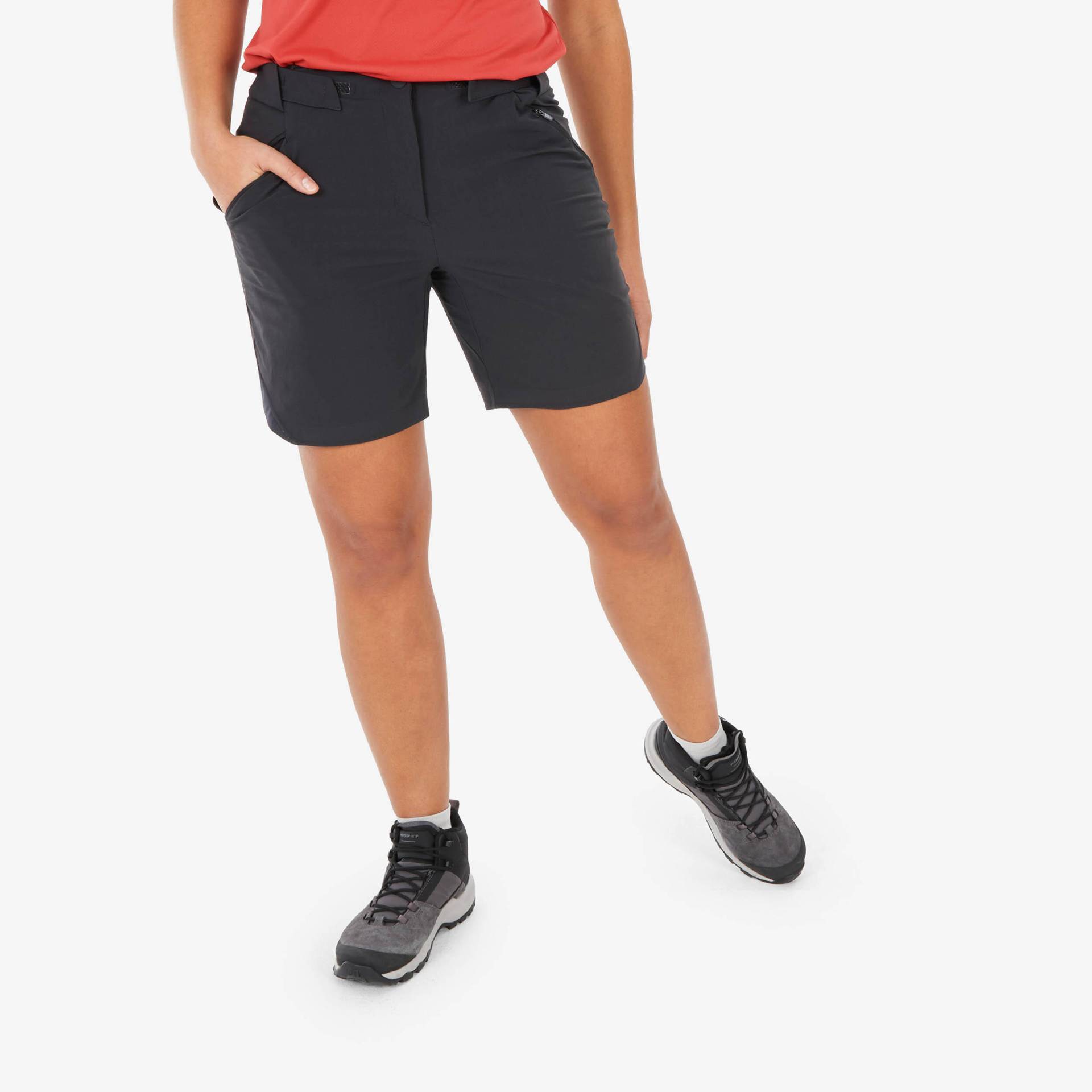 Wandershorts Damen Bergwandern - MH500 schwarz von QUECHUA