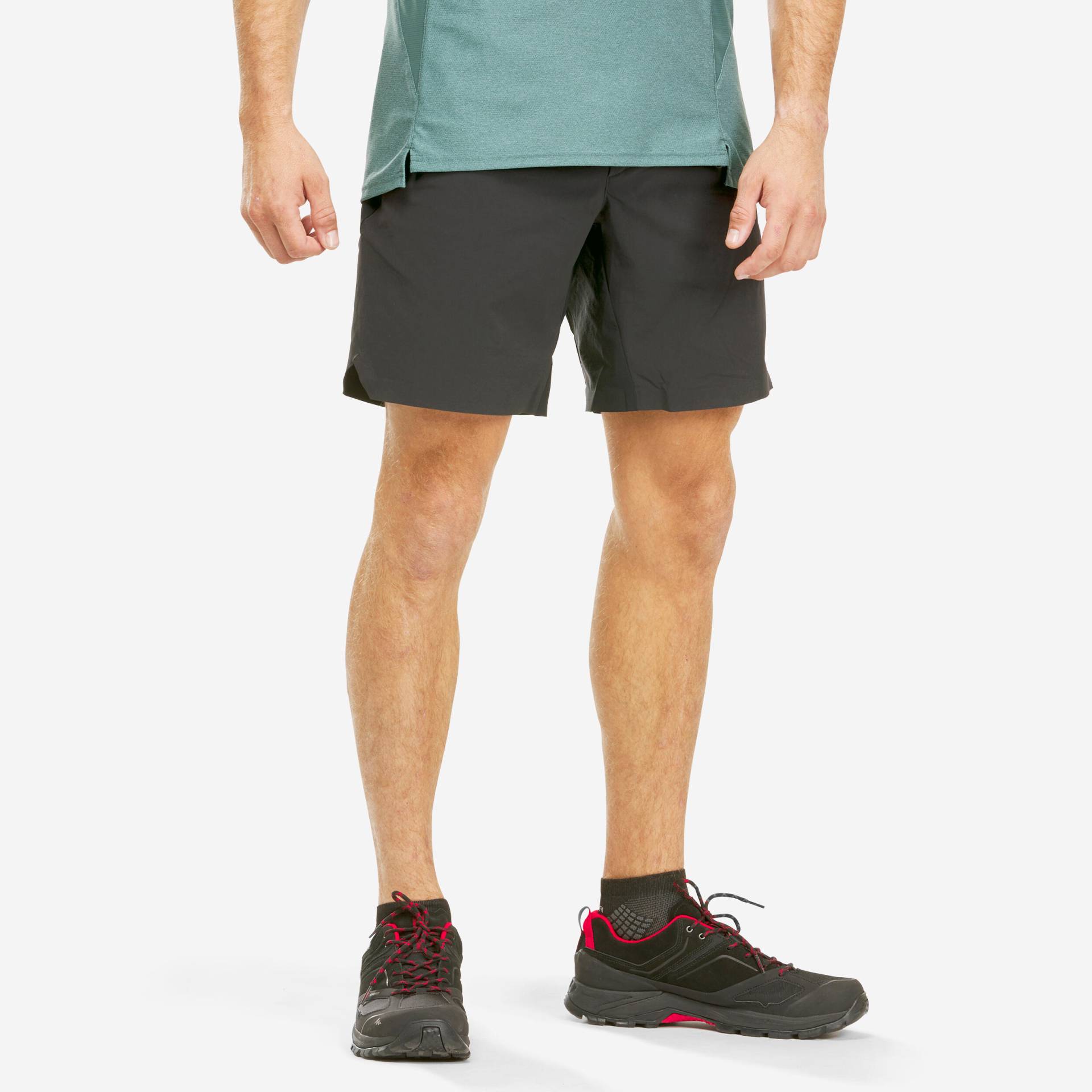 Wandershorts Herren kurz Bergwandern - MH500 schwarz von QUECHUA