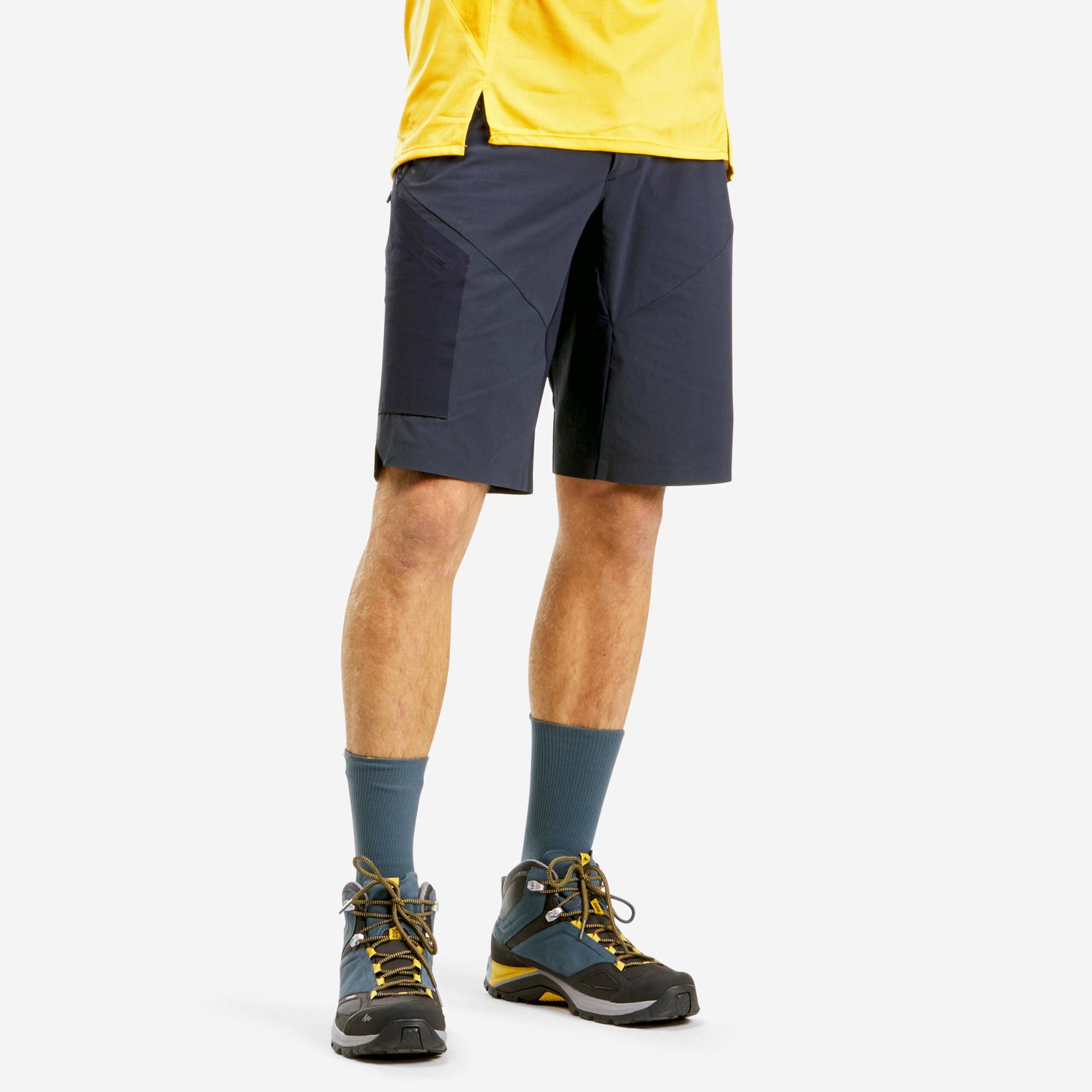 Wandershorts Herren lang - MH500 blau von QUECHUA