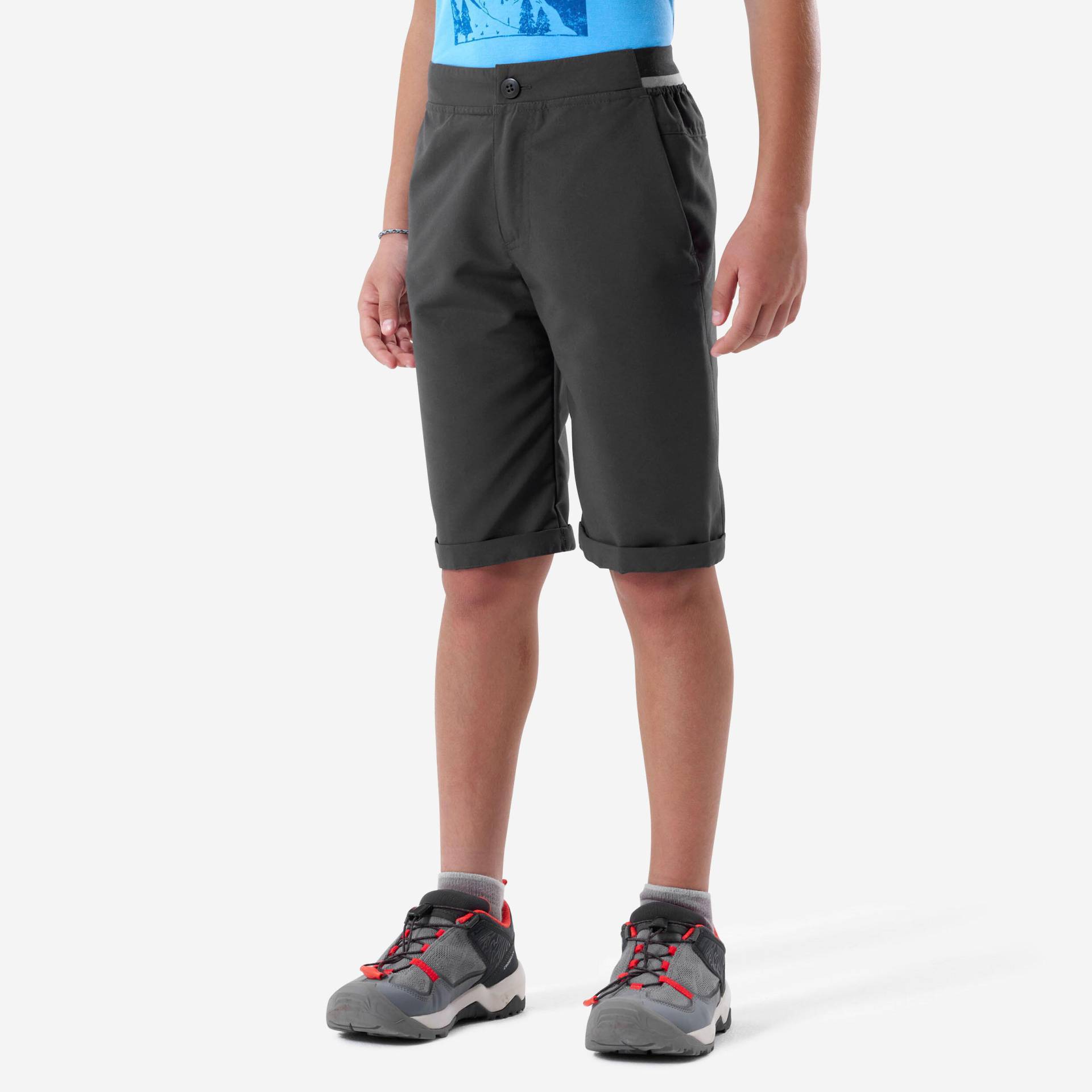 Wandershorts Kinder Gr. 122–170 - MH100 grau von QUECHUA