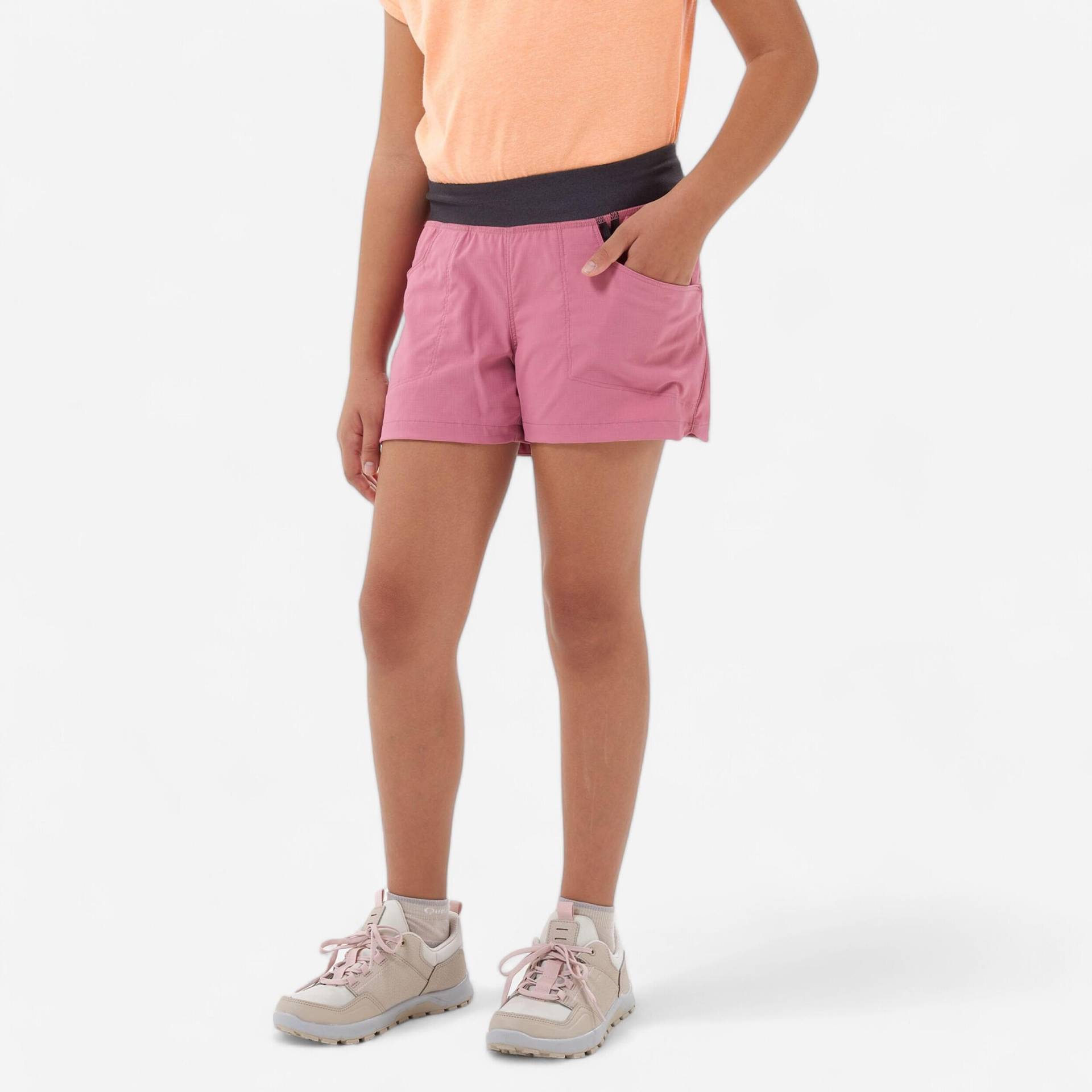 Wandershorts Kinder Mädchen Gr. 122–170 - MH500 rosa von QUECHUA