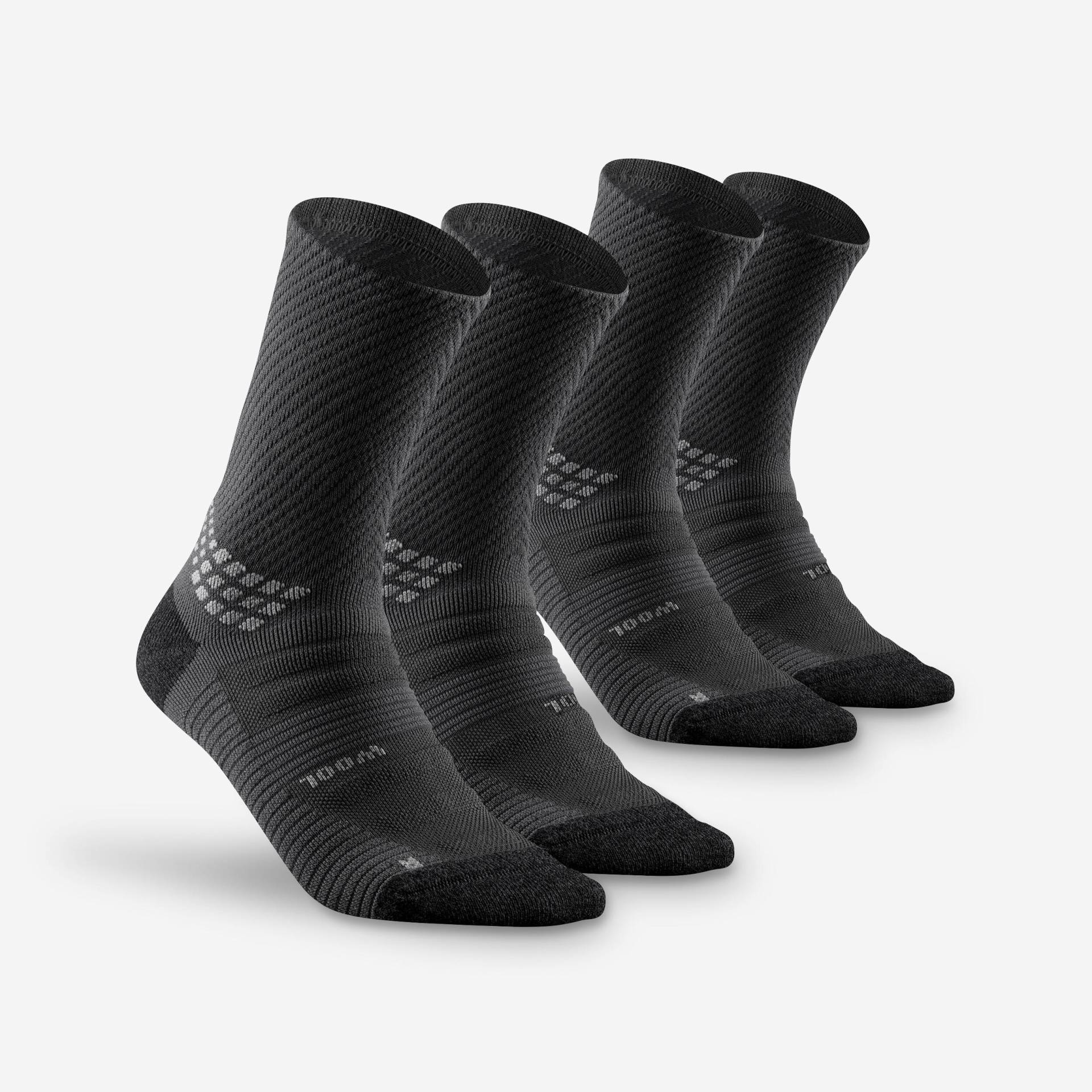 Wandersocken Hike 900 hoch 2 Paar schwarz Wandersocken Hike 900 hoch 2 Paar schwarz von QUECHUA