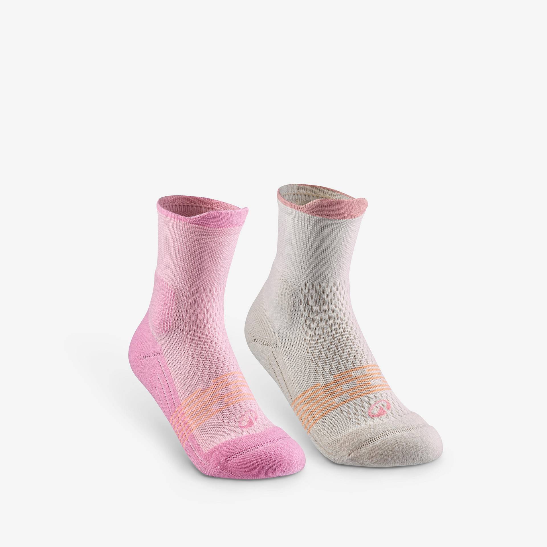 Wandersocken Kinder halbhoch - Hike 500 rosa Wandersocken Kinder halbhoch - Hike 500 rosa von QUECHUA