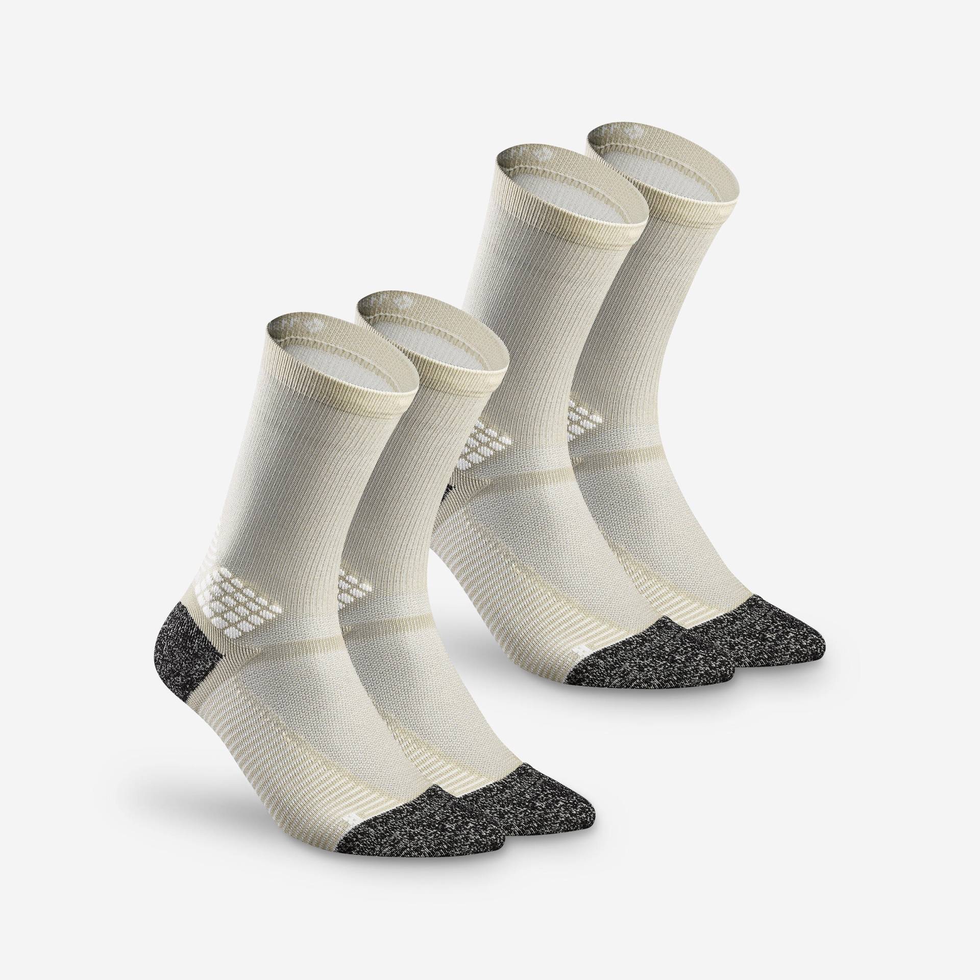 Wandersocken hoch 2 Paar - Hike 500 beige Wandersocken hoch 2 Paar - Hike 500 beige von QUECHUA