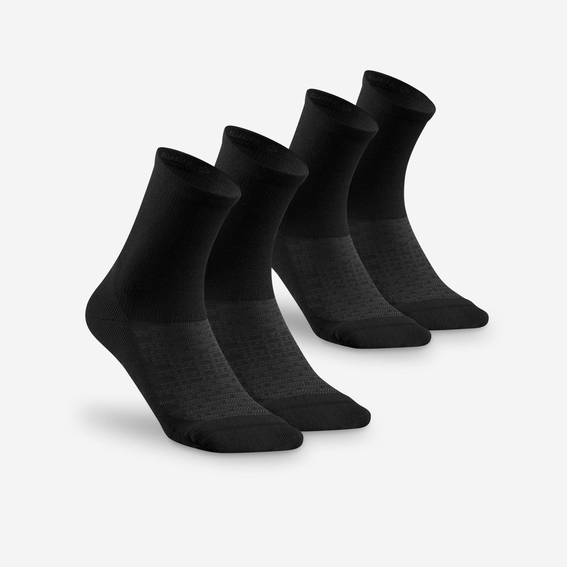Wandersocken hoch - Hike 100 2 Paar schwarz Wandersocken hoch - Hike 100 2 Paar schwarz von QUECHUA