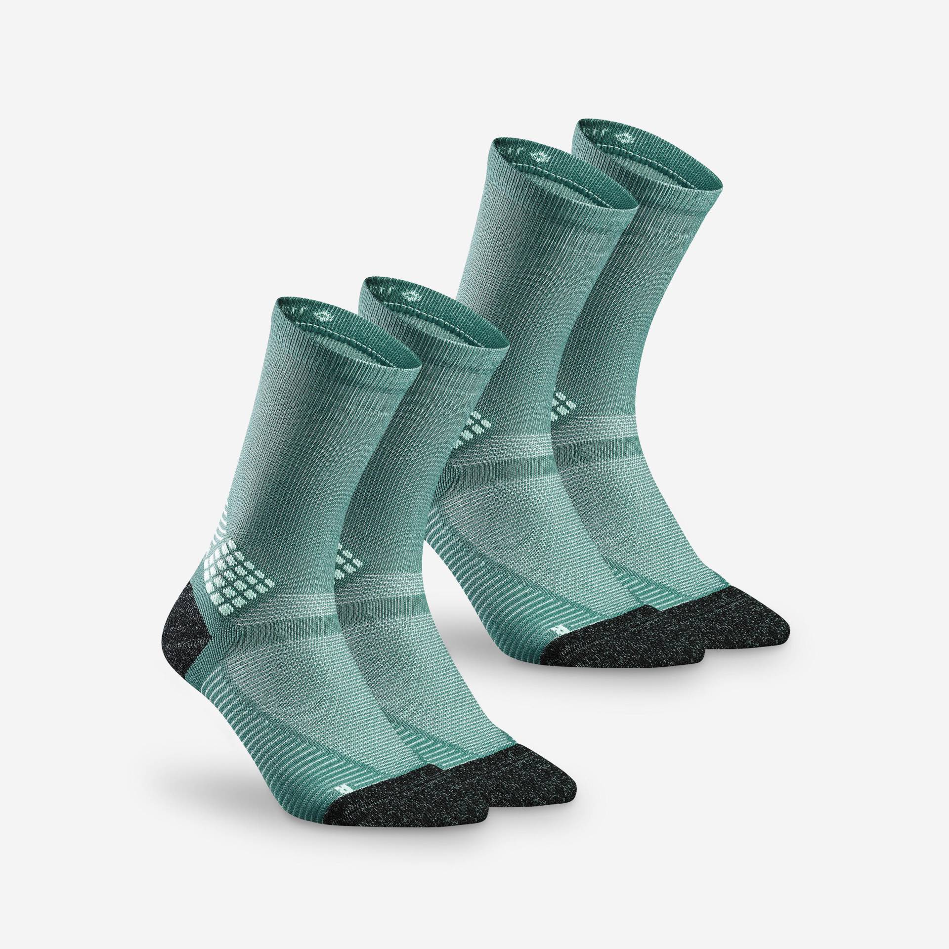 Wandersocken hoch - Hike 500 2 Paar türkis Wandersocken hoch - Hike 500 2 Paar türkis von QUECHUA