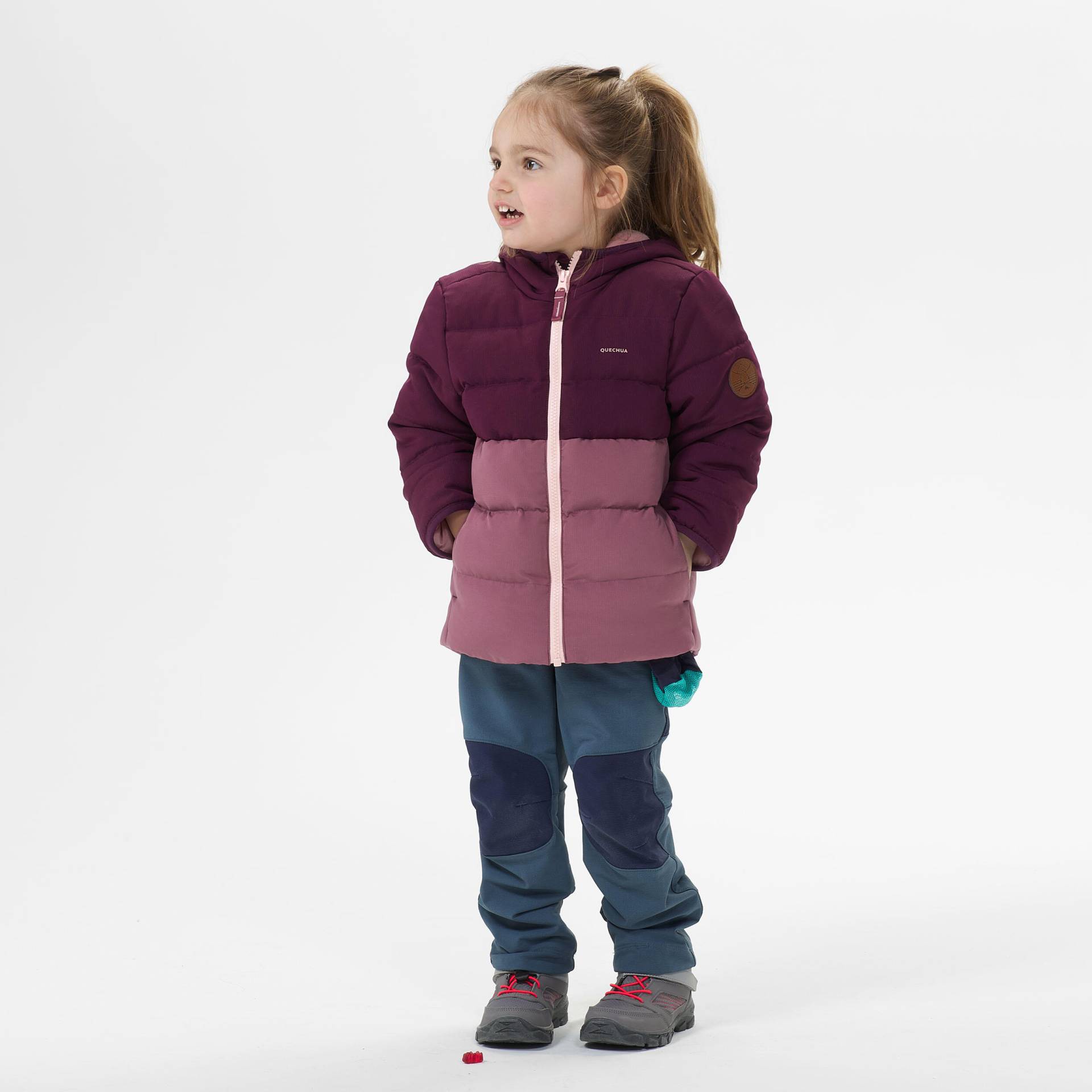 Wattierte Jacke Kleinkinder Gr. 92–116 Wandern violett Wattierte Jacke Kleinkinder Gr. 92–116 Wandern violett von QUECHUA