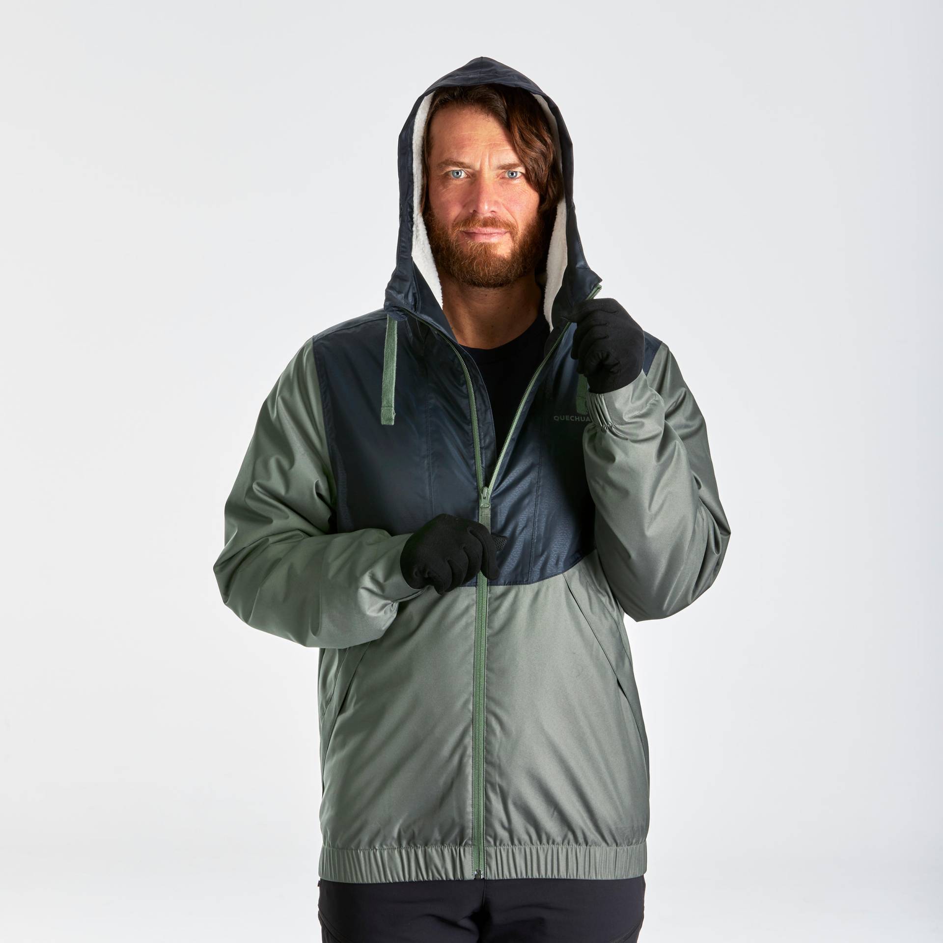 Winterjacke Herren bis -5°C wasserdicht Winterwandern - SH100 khaki Winterjacke Herren bis -5°C wasserdicht Winterwandern - SH100 khaki von QUECHUA