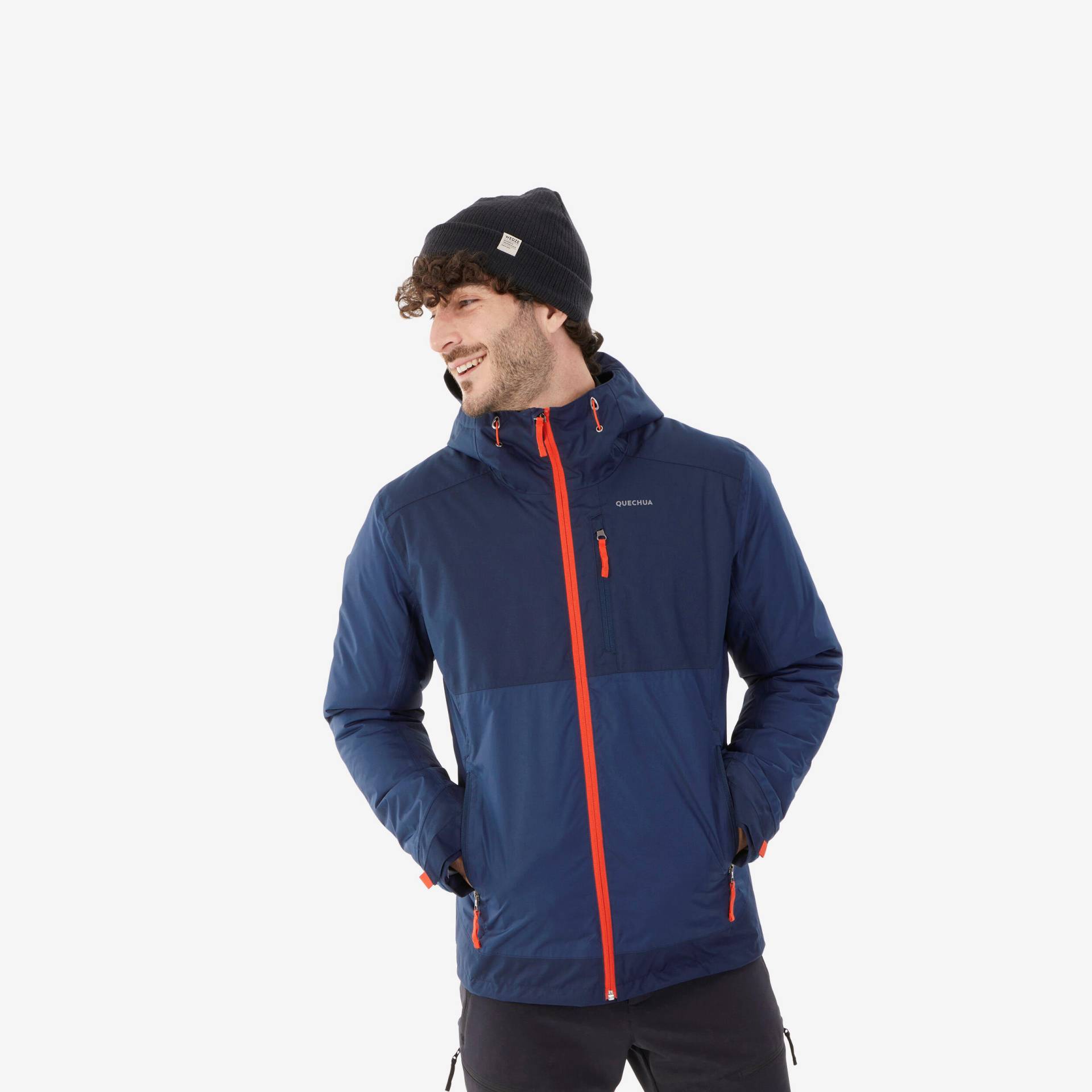Winterjacke Herren warm bis -10°C wasserdicht - SH500 schwarz/blau Winterjacke Herren warm bis -10°C wasserdicht - SH500 schwarz/blau von QUECHUA