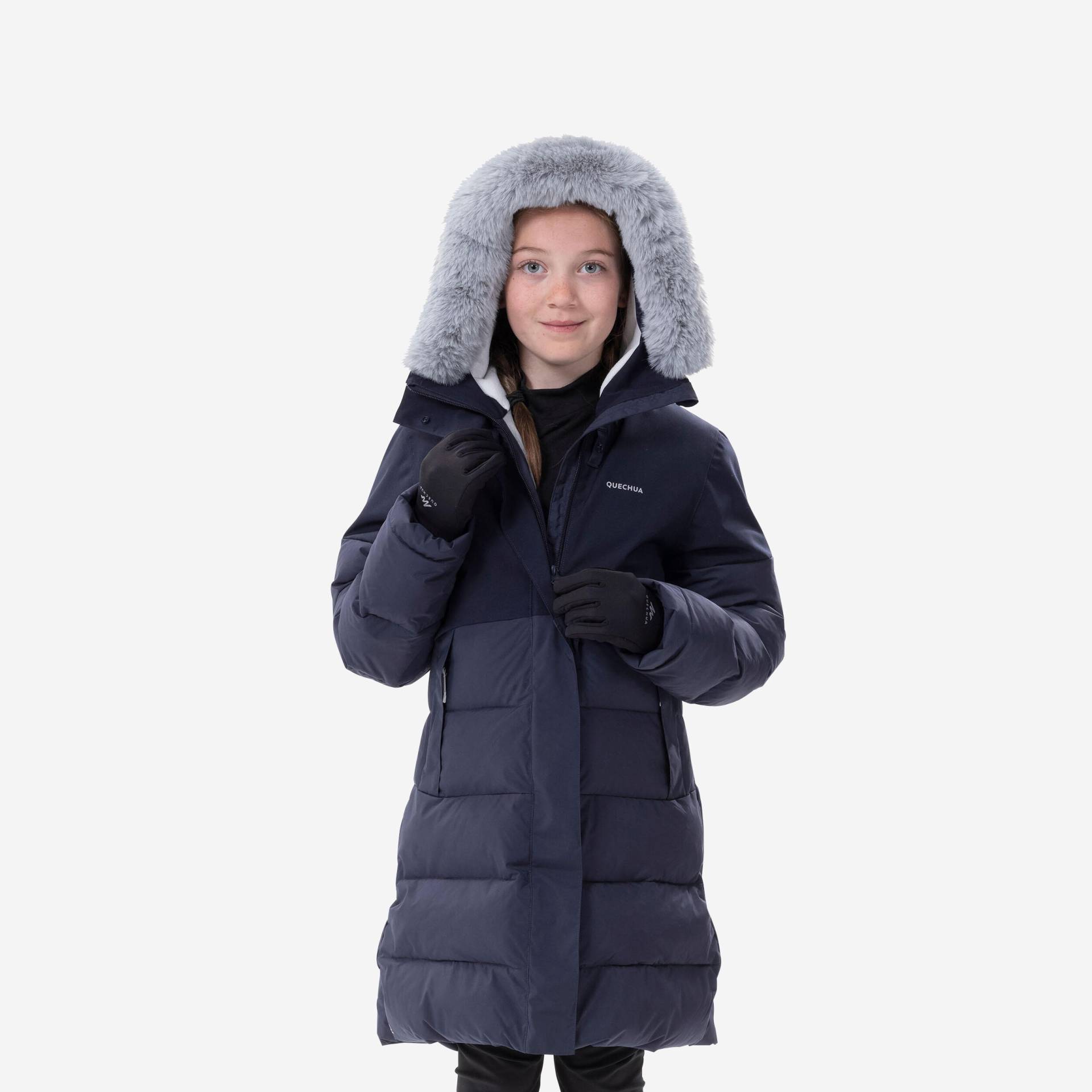 Winterjacke Kinder Gr.122-170 wattiert wasserdicht warm bis -8°C Wandern - SH500 von QUECHUA