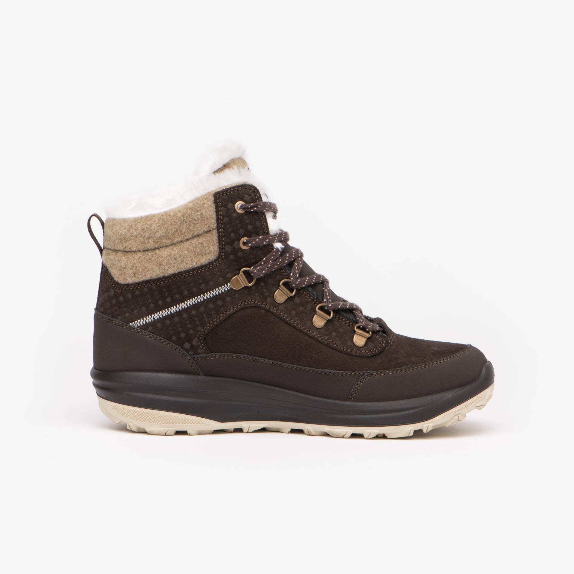 Winterschuhe Damen Leder warm wasserdicht halbhoch Winterwandern - SH900 Winterschuhe Damen Leder warm wasserdicht halbhoch Winterwandern - SH900 von QUECHUA