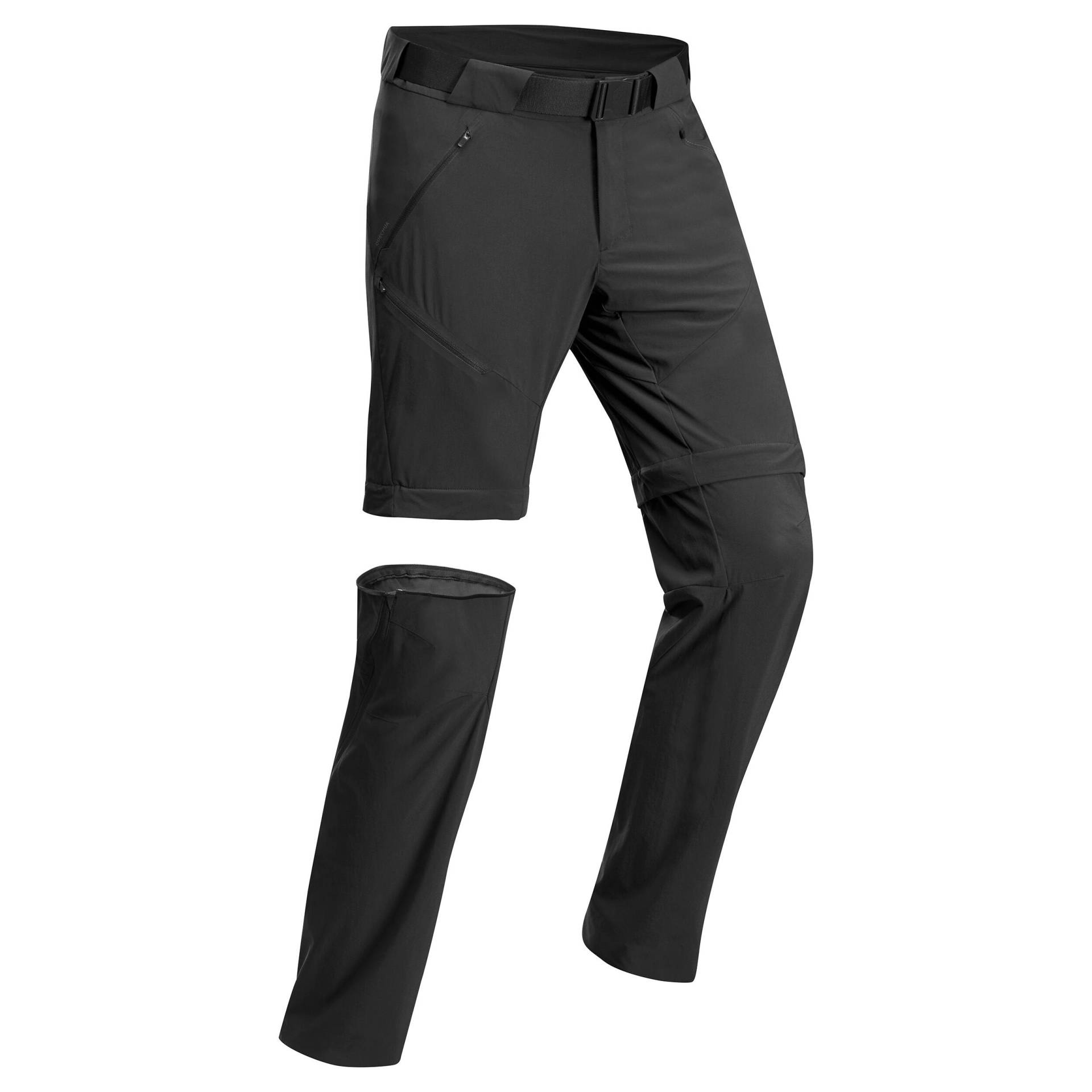 Zip-Off-Hose Herren Wandern - MH500 schwarz von QUECHUA