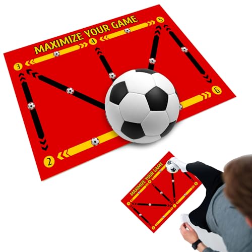 QUSLLIS Fussball Matte - Fussballmatte Training Ballkontrolle, Fussball Trainingszubehör, Turnmatte Kinder Fussball Matte, Rutschfeste Trainingsmatte - Deutsche Elemente QUSLLIS Fussball Matte - Fussballmatte Training Ballkontrolle, Fussball Trainingszubehör, Turnmatte Kinder Fussball Matte, Rutschfeste Trainingsmatte - Deutsche Elemente von QUSLLIS