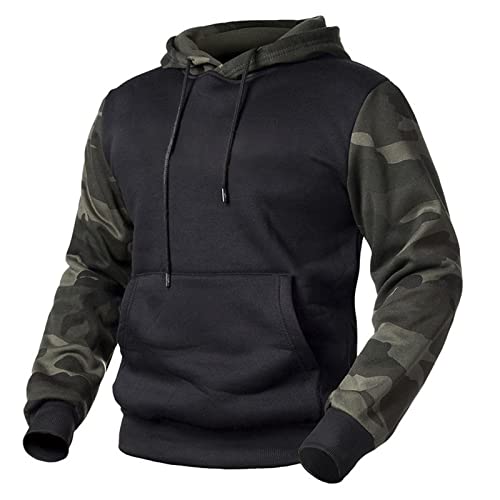 QVNXVO Hoodie Herren Bekleidung Kapuzenpullover Sweatjacke Basic Sport Langarm Kapuzenjacke Hoody Modisch Kapuzenpulli mit Style Casual Warm Fitness Sweatshirt von QVNXVO