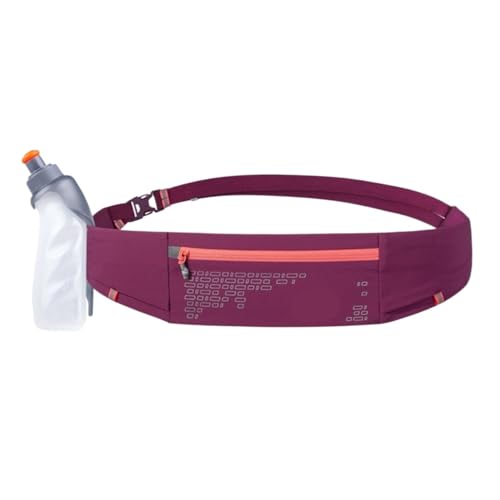 QVPODXWO Bauchtasche Sport Outdoor Bequeme Laufgürteltasche Gürtel Trink Fanny Pack Sporttaschen for Jogging Fitness Gym Wandern Zum Laufen(Red with Kettle) von QVPODXWO