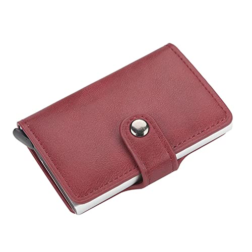 QWAXTRIW Herren-Geldbörsen aus Leder, Leder-Tragetaschen für Damen, lässige Leder-Damen- und Herren-Party-Geldbörsen, Kurze Taschen, Reißverschluss-Geldbörsen, Leder-Clutch-Tasche, von QWAXTRIW