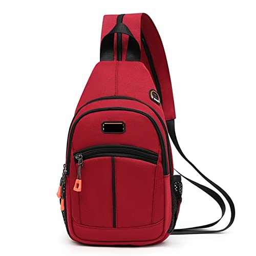 QWAXTRIW Herrentaschen, kleine Umhängetasche, Herren-Umhängetasche, Sling-Brusttasche, Reise-Sport-Umhängetasche (G) von QWAXTRIW