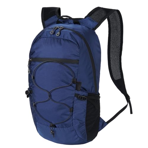 QWAXTRIW Rucksack Sport Leichter Faltbarer Rucksack Reise Bergsteigertasche Reißverschlüsse Verstellbarer Riemen für Camping Männer Frauen Kinder von QWAXTRIW