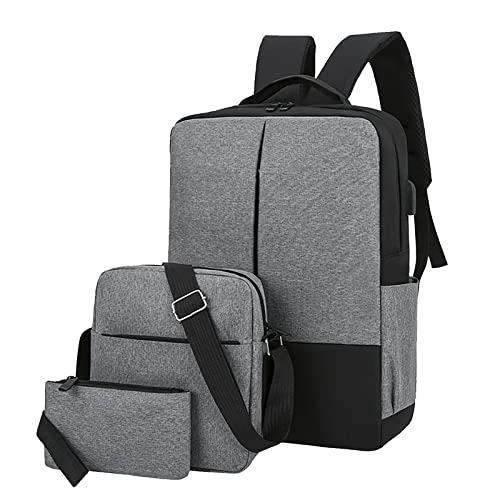 QWAXTRIW Schultaschen für Mädchen im Teenageralter, Rucksack für die Schule, dreifarbig, Computer-Business-Tasche, Schultertasche, lässig, passende Tasche für Herren, Rucksack mit Laptopfach, von QWAXTRIW