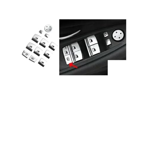 QWLMST Auto Button Aufkleber Passt für BMW F10 F07 F06 F12 F13 F01 F02 F20 F30 F32 Auto Control Panel Aufkleber-Style C-1 von QWLMST