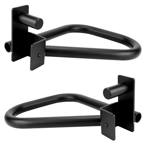 QWORK® Solide Dip Bar Aufsatz für Power Rack, Kompatibel mit 5x5cm Röhren-Rahmen, Stahl von QWORK