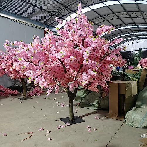 1x0,6 m/3,2x1,9 ft Japanischer künstlicher Kirschblütenbaum, rosa große Pflanze handgefertigte künstliche Sakura-Seidenblumendekoration Wunschbaum für Hochzeitsveranstaltungspartyrestaurant 1,2 x 0,8 von QXGJTLI