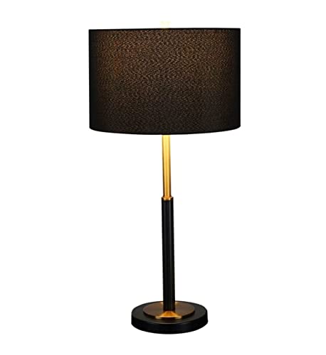 Tischlampe Nachttischlampe Nachttischlampe Moderne minimalistische Tischlampen aus Metall Schreibtischlampe Schwarz und Gold Schlafzimmer Nachttischlampe Tischlampen Tischleuchte für Wohnzimmer von QXGJTLI