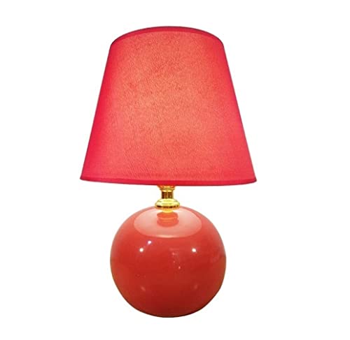 Tischlampe Nachttischlampe Nachttischlampe Nachttischlampe Nordische einfache Keramik Schlafzimmerlampe Dimmbarer Stoff Lampenschirm Nachttisch Schreibtischlampe Schlafzimmer Wohnzimmer Tischlampen von QXGJTLI