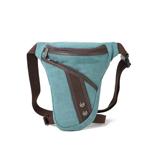 Beintasche Motorrad,Beintasche,Oberschenkeltasche Herren Oberschenkel Samt Tasche Drop Bag Motorrad Radfahren Schulter Multifunktionstasche Umhängetasche Nylon Herren Hüfte Wiege Taille Tasche(Light B von QXYOGO