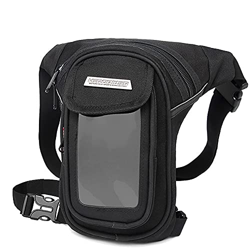 QXYOGO Beintasche Motorrad,Beintasche,Oberschenkeltasche Motorrad Tasche wasserdichte Motorrad Oberschenkel Bein Tasche Taille Tasche Outdoor Verpackung Tasche Moto Motocicleta Seite Tasche(2) von QXYOGO