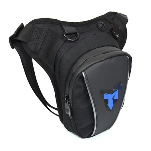 QXYOGO Beintasche Motorrad,Beintasche,Oberschenkeltasche Multifunktionale Motorrad-Drop-Bein-Seitentasche, wasserdichte Motorradtasche, Outdoor-Freizeit-Hüfttasche, Motorrad, Motorrad(Blue) von QXYOGO