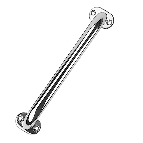 QZCX Marine-Edelstahl-Handlauf, Polierter Sicherheitsgriff, Badezimmergriff, Schranktürgriff, RV-Yacht-Hardware-Zubehör, Marine-Hardware Marine Zubehör(9968S16-406MM) von QZCX