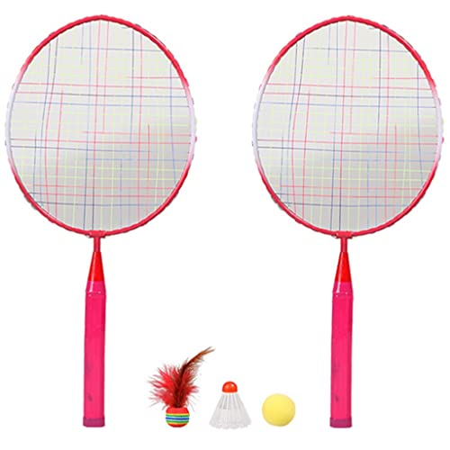 1 Paar Tennis Badminton Schläger Ball Set Sport Familienspiel Spielzeug Badminton (A von QZDH