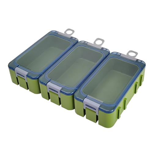 Qaonsciug 3 Stücke Imprägniern Tragbare Tackle Box Köder Haken Organisatoren Container Seefischerei Tackle Box Leuchtende Angelzubehör Box von Qaonsciug